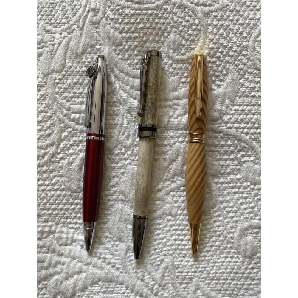 Custom Handmade Pens Mix Set of 3 Cross Red Pen Marked University Of Houston